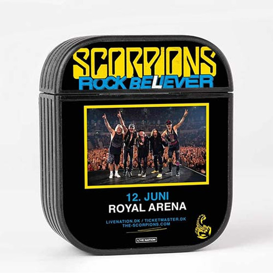 Pastele Scorpions Rock Believer World Tour 2023 Custom AirPods Case Cover Awesome Personalized Apple AirPods Gen 1 AirPods Gen 2 AirPods Pro Hard Skin Protective Cover Sublimation Cases