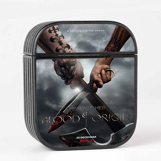 Pastele The Witcher Blood Origin Custom AirPods Case Cover Awesome Personalized Apple AirPods Gen 1 AirPods Gen 2 AirPods Pro Hard Skin Protective Cover Sublimation Cases