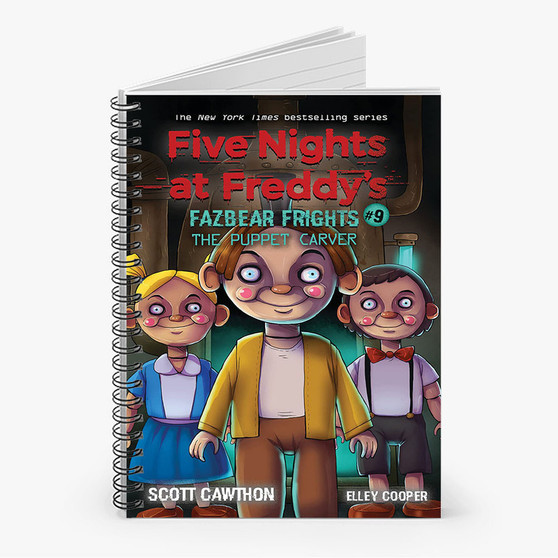 Pastele Five Nights at Freddy s 9 Custom Spiral Notebook Ruled Line Front Cover Awesome Printed Book Notes School Notes Job Schedule Note 90gsm 118 Pages Metal Spiral Notebook