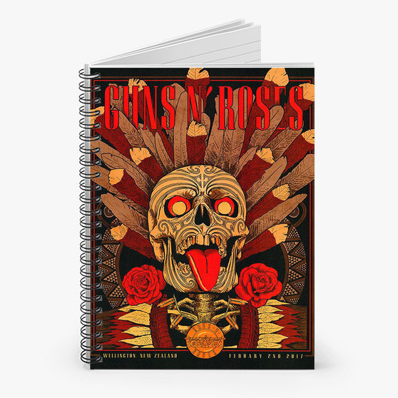 Pastele Guns N Roses New Zealand Custom Spiral Notebook Ruled Line Front Cover Awesome Printed Book Notes School Notes Job Schedule Note 90gsm 118 Pages Metal Spiral Notebook