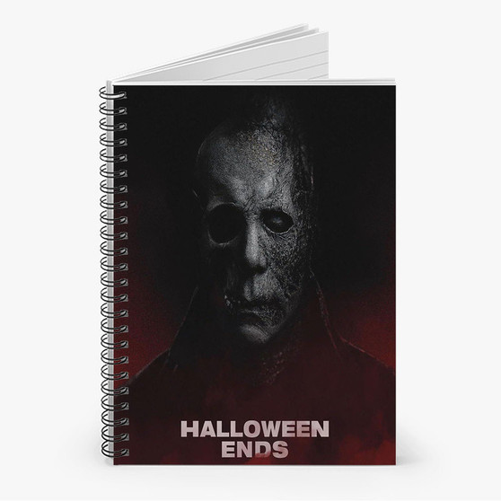 Pastele Halloween Ends Custom Spiral Notebook Ruled Line Front Cover Awesome Printed Book Notes School Notes Job Schedule Note 90gsm 118 Pages Metal Spiral Notebook
