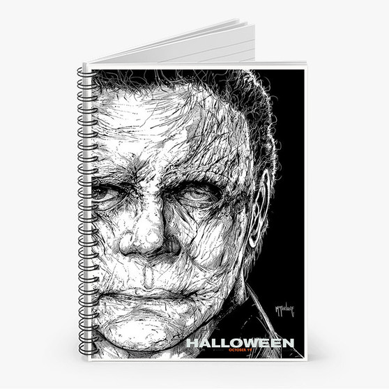 Pastele Halloween Mcfarlane Poster Custom Spiral Notebook Ruled Line Front Cover Awesome Printed Book Notes School Notes Job Schedule Note 90gsm 118 Pages Metal Spiral Notebook