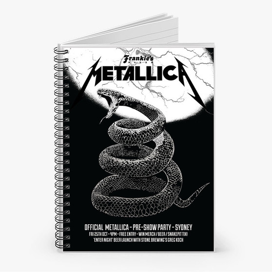 Pastele Metallica Sydney Custom Spiral Notebook Ruled Line Front Cover Awesome Printed Book Notes School Notes Job Schedule Note 90gsm 118 Pages Metal Spiral Notebook