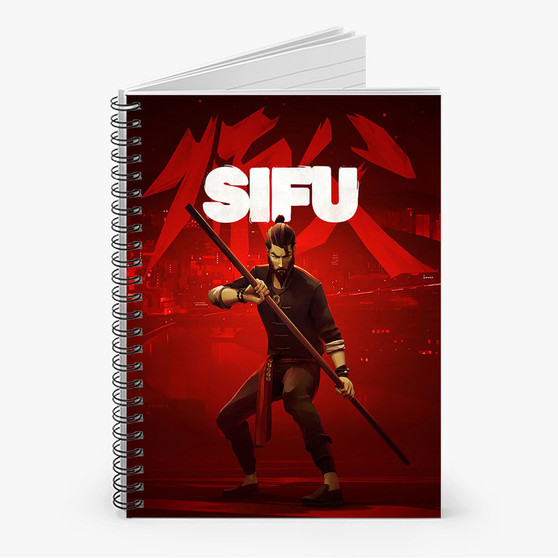 Pastele Sifu Games Custom Spiral Notebook Ruled Line Front Cover Awesome Printed Book Notes School Notes Job Schedule Note 90gsm 118 Pages Metal Spiral Notebook