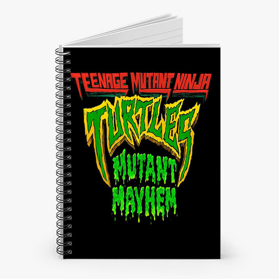 Pastele Teenage Mutant Ninja Turtles Mutant Mayhem Custom Spiral Notebook Ruled Line Front Cover Awesome Printed Book Notes School Notes Job Schedule Note 90gsm 118 Pages Metal Spiral Notebook
