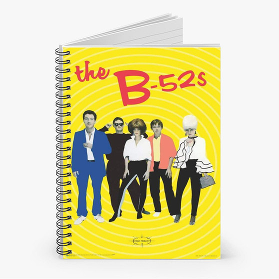 Pastele The B 52 S Custom Spiral Notebook Ruled Line Front Cover Awesome Printed Book Notes School Notes Job Schedule Note 90gsm 118 Pages Metal Spiral Notebook