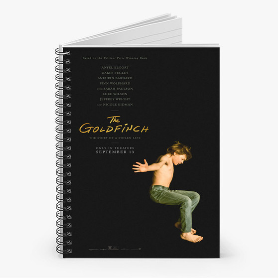 Pastele The Goldfinch Movie 3 Custom Spiral Notebook Ruled Line Front Cover Awesome Printed Book Notes School Notes Job Schedule Note 90gsm 118 Pages Metal Spiral Notebook