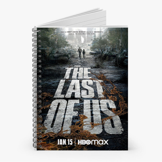 Pastele The Last of Us TV Series Custom Spiral Notebook Ruled Line Front Cover Awesome Printed Book Notes School Notes Job Schedule Note 90gsm 118 Pages Metal Spiral Notebook