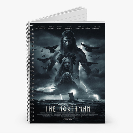 Pastele The Northman 4 Custom Spiral Notebook Ruled Line Front Cover Awesome Printed Book Notes School Notes Job Schedule Note 90gsm 118 Pages Metal Spiral Notebook