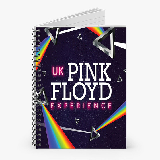 Pastele The Pink Floyd Experience 2023 Tour Custom Spiral Notebook Ruled Line Front Cover Awesome Printed Book Notes School Notes Job Schedule Note 90gsm 118 Pages Metal Spiral Notebook
