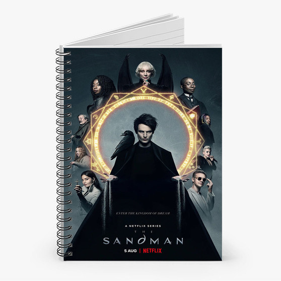 Pastele The Sandman Tv Series Custom Spiral Notebook Ruled Line Front Cover Awesome Printed Book Notes School Notes Job Schedule Note 90gsm 118 Pages Metal Spiral Notebook