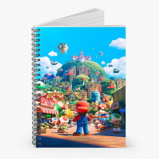 Pastele The Super Mario Bros Custom Spiral Notebook Ruled Line Front Cover Awesome Printed Book Notes School Notes Job Schedule Note 90gsm 118 Pages Metal Spiral Notebook