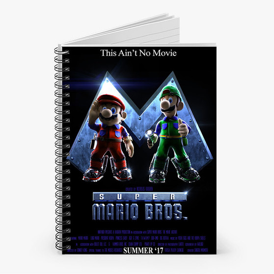 Pastele The Super Mario Bros Movie 2 Art Custom Spiral Notebook Ruled Line Front Cover Awesome Printed Book Notes School Notes Job Schedule Note 90gsm 118 Pages Metal Spiral Notebook