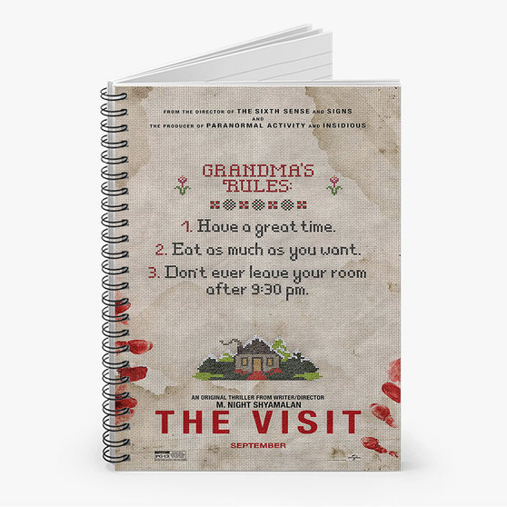 Pastele The Visit Movie Custom Spiral Notebook Ruled Line Front Cover Awesome Printed Book Notes School Notes Job Schedule Note 90gsm 118 Pages Metal Spiral Notebook