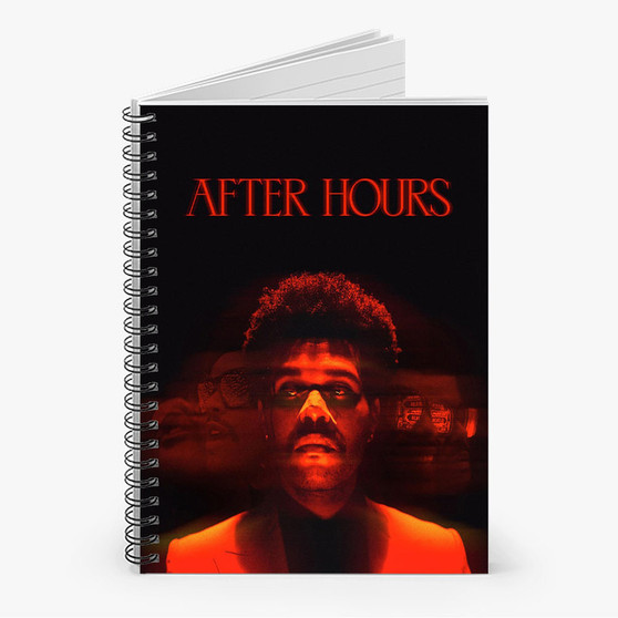 Pastele The Weeknd After Hours Tour 2022 2 Custom Spiral Notebook Ruled Line Front Cover Awesome Printed Book Notes School Notes Job Schedule Note 90gsm 118 Pages Metal Spiral Notebook