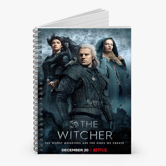 Pastele The Witcher Tv Series Custom Spiral Notebook Ruled Line Front Cover Awesome Printed Book Notes School Notes Job Schedule Note 90gsm 118 Pages Metal Spiral Notebook