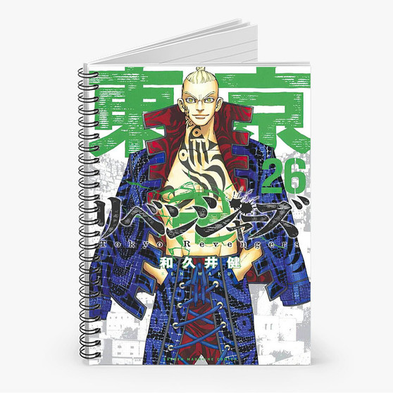 Pastele Tokyo Revengers Seiya Kessen hen Custom Spiral Notebook Ruled Line Front Cover Awesome Printed Book Notes School Notes Job Schedule Note 90gsm 118 Pages Metal Spiral Notebook
