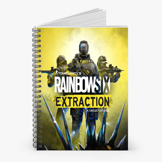 Pastele Tom Clancy s Rainbow Six Extraction Custom Spiral Notebook Ruled Line Front Cover Awesome Printed Book Notes School Notes Job Schedule Note 90gsm 118 Pages Metal Spiral Notebook