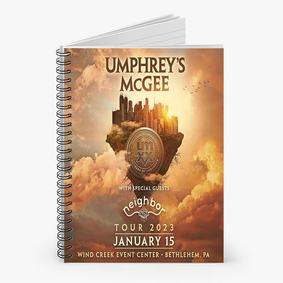 Pastele Umphrey s Mc Gee Custom Spiral Notebook Ruled Line Front Cover Awesome Printed Book Notes School Notes Job Schedule Note 90gsm 118 Pages Metal Spiral Notebook