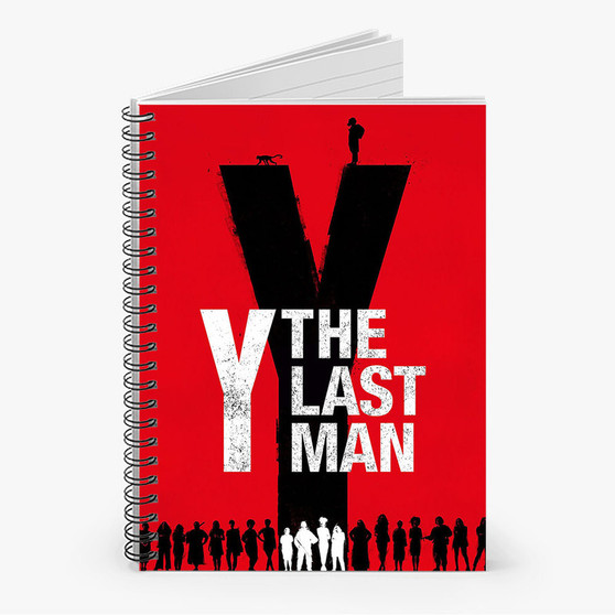 Pastele Y The Last Man Custom Spiral Notebook Ruled Line Front Cover Awesome Printed Book Notes School Notes Job Schedule Note 90gsm 118 Pages Metal Spiral Notebook