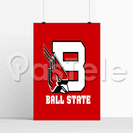 Ball State Cardinals New Silk Poster Custom Printed Wall Decor 20 x 13 Inch 24 x 36 Inch