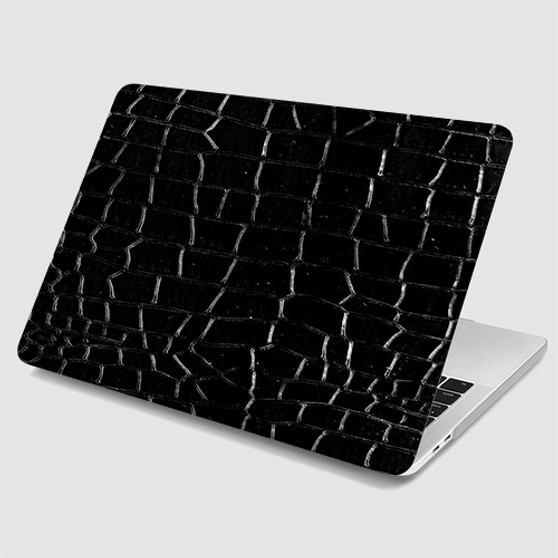 Pastele Black Alligator Skin MacBook Case Custom Personalized Smart Protective Cover Awesome for MacBook MacBook Pro MacBook Pro Touch MacBook Pro Retina MacBook Air Cases Cover