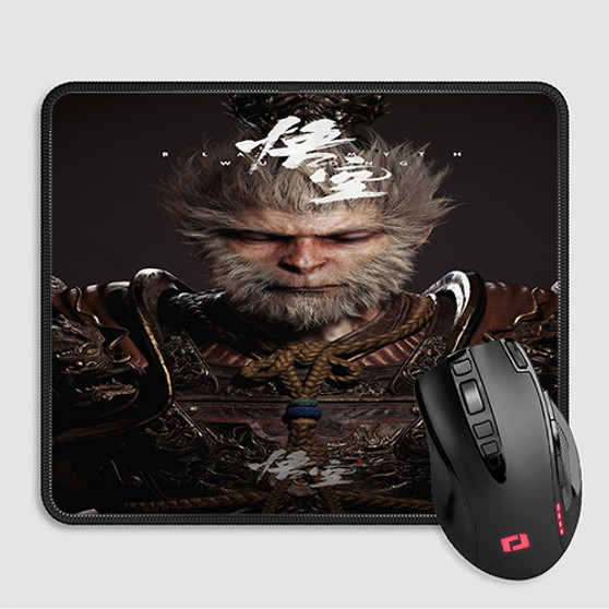 Pastele Black Myth Wukong Custom Mouse Pad Awesome Personalized Printed Computer Mouse Pad Desk Mat PC Computer Laptop Game keyboard Pad Premium Non Slip Rectangle Gaming Mouse Pad