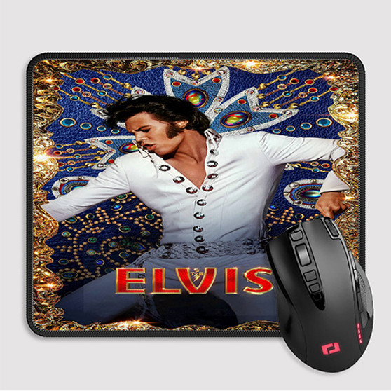 Pastele Elvis 2022 Poster Custom Mouse Pad Awesome Personalized Printed Computer Mouse Pad Desk Mat PC Computer Laptop Game keyboard Pad Premium Non Slip Rectangle Gaming Mouse Pad