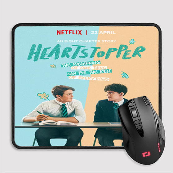 Pastele Heartstopper Custom Mouse Pad Awesome Personalized Printed Computer Mouse Pad Desk Mat PC Computer Laptop Game keyboard Pad Premium Non Slip Rectangle Gaming Mouse Pad