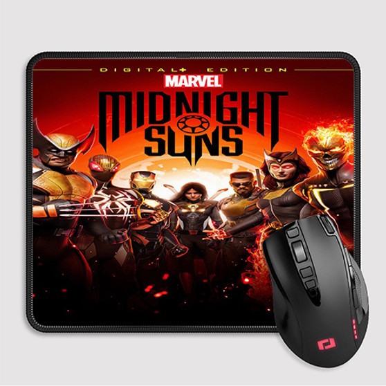 Pastele Marvel s Midnight Suns Custom Mouse Pad Awesome Personalized Printed Computer Mouse Pad Desk Mat PC Computer Laptop Game keyboard Pad Premium Non Slip Rectangle Gaming Mouse Pad