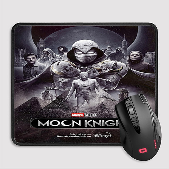 Pastele Moon Knight Movie Custom Mouse Pad Awesome Personalized Printed Computer Mouse Pad Desk Mat PC Computer Laptop Game keyboard Pad Premium Non Slip Rectangle Gaming Mouse Pad