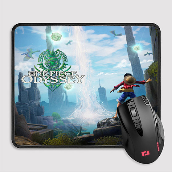 Pastele One Piece Odyssey Custom Mouse Pad Awesome Personalized Printed Computer Mouse Pad Desk Mat PC Computer Laptop Game keyboard Pad Premium Non Slip Rectangle Gaming Mouse Pad