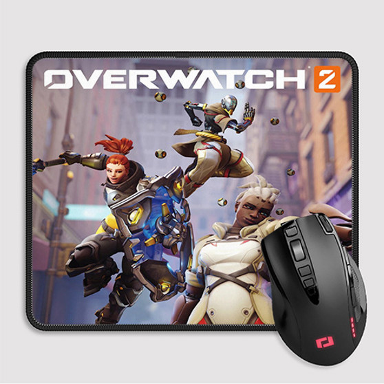 Pastele Overwatch 2 Custom Mouse Pad Awesome Personalized Printed Computer Mouse Pad Desk Mat PC Computer Laptop Game keyboard Pad Premium Non Slip Rectangle Gaming Mouse Pad