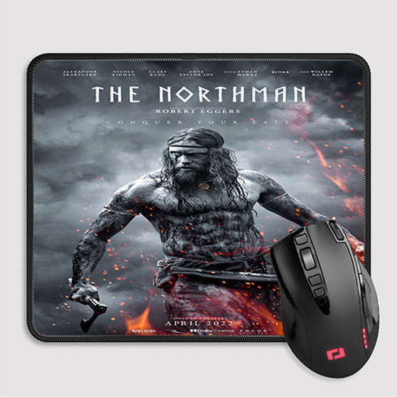 Pastele The Northman 3 Custom Mouse Pad Awesome Personalized Printed Computer Mouse Pad Desk Mat PC Computer Laptop Game keyboard Pad Premium Non Slip Rectangle Gaming Mouse Pad