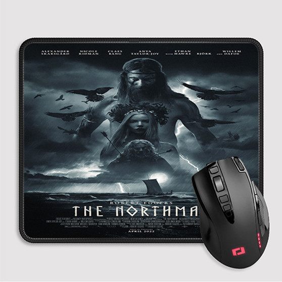 Pastele The Northman 4 Custom Mouse Pad Awesome Personalized Printed Computer Mouse Pad Desk Mat PC Computer Laptop Game keyboard Pad Premium Non Slip Rectangle Gaming Mouse Pad