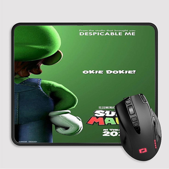 Pastele The Super Mario Bros Movie 4 jpeg Custom Mouse Pad Awesome Personalized Printed Computer Mouse Pad Desk Mat PC Computer Laptop Game keyboard Pad Premium Non Slip Rectangle Gaming Mouse Pad