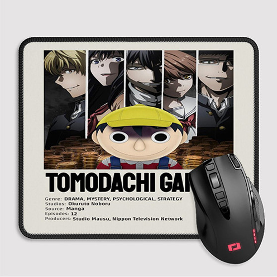 Pastele Tomodachi Game 2 Custom Mouse Pad Awesome Personalized Printed Computer Mouse Pad Desk Mat PC Computer Laptop Game keyboard Pad Premium Non Slip Rectangle Gaming Mouse Pad