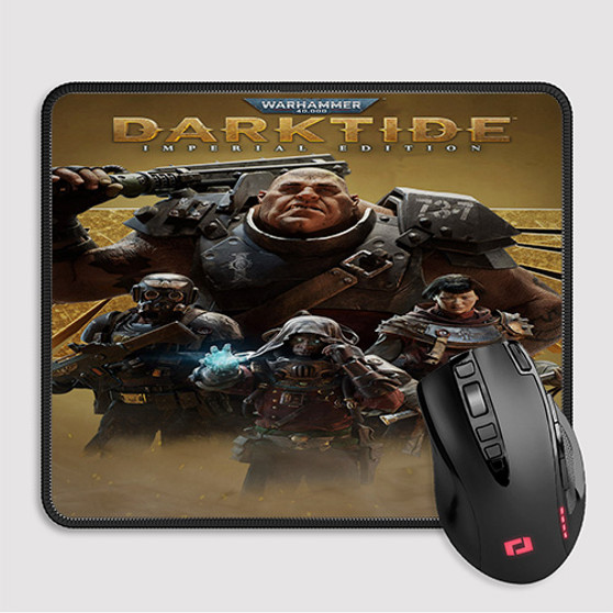 Pastele Warhammer 40k Darktide Custom Mouse Pad Awesome Personalized Printed Computer Mouse Pad Desk Mat PC Computer Laptop Game keyboard Pad Premium Non Slip Rectangle Gaming Mouse Pad