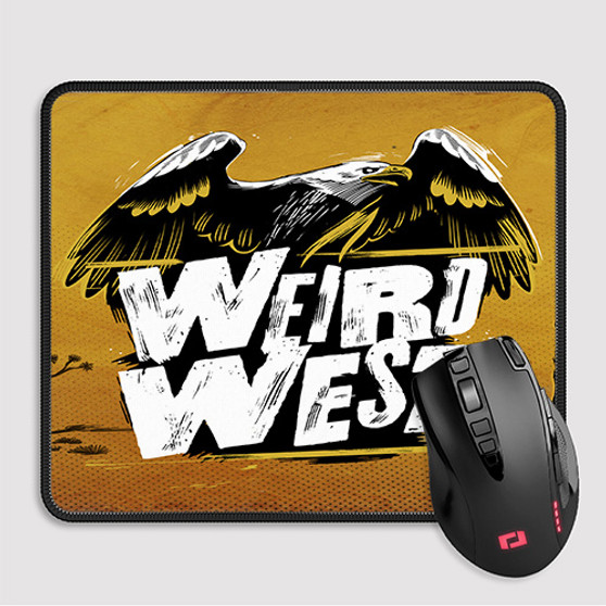 Pastele Weird West Custom Mouse Pad Awesome Personalized Printed Computer Mouse Pad Desk Mat PC Computer Laptop Game keyboard Pad Premium Non Slip Rectangle Gaming Mouse Pad