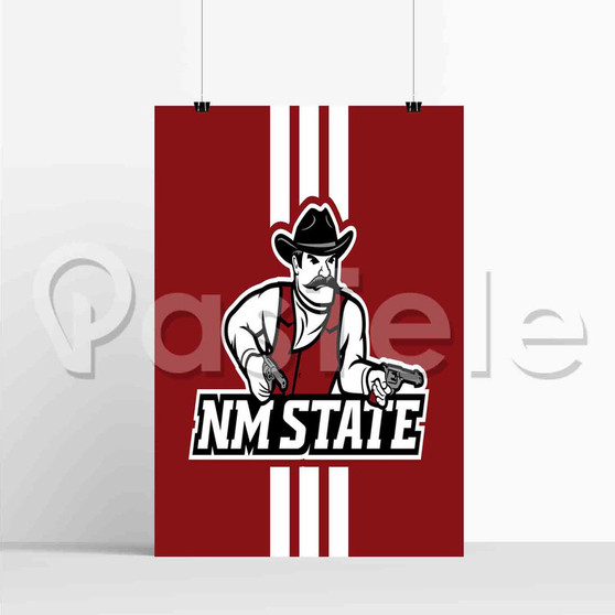 New Mexico State Aggies New Silk Poster Custom Printed Wall Decor 20 x 13 Inch 24 x 36 Inch