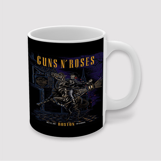 Pastele Guns N Roses Boston US Custom Ceramic Mug Awesome Personalized Printed 11oz 15oz 20oz Ceramic Cup Coffee Tea Milk Drink Bistro Wine Travel Party White Mugs With Grip Handle