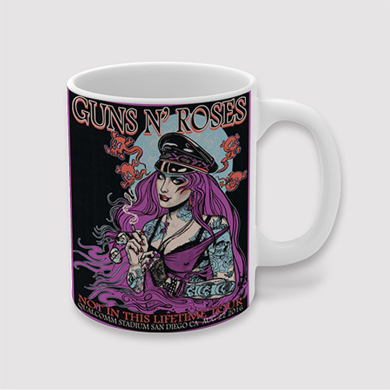 Pastele Guns N Roses San Diego US Custom Ceramic Mug Awesome Personalized Printed 11oz 15oz 20oz Ceramic Cup Coffee Tea Milk Drink Bistro Wine Travel Party White Mugs With Grip Handle