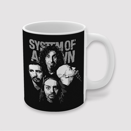 Pastele System of a Down Custom Ceramic Mug Awesome Personalized Printed 11oz 15oz 20oz Ceramic Cup Coffee Tea Milk Drink Bistro Wine Travel Party White Mugs With Grip Handle