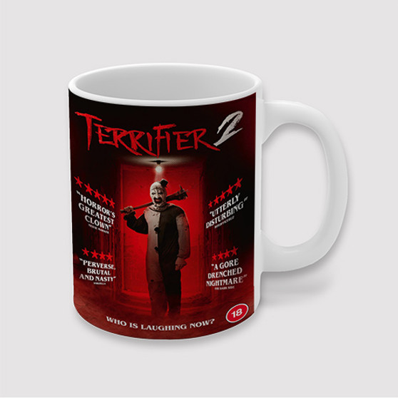 Pastele Terrifier 2 Movie Custom Ceramic Mug Awesome Personalized Printed 11oz 15oz 20oz Ceramic Cup Coffee Tea Milk Drink Bistro Wine Travel Party White Mugs With Grip Handle