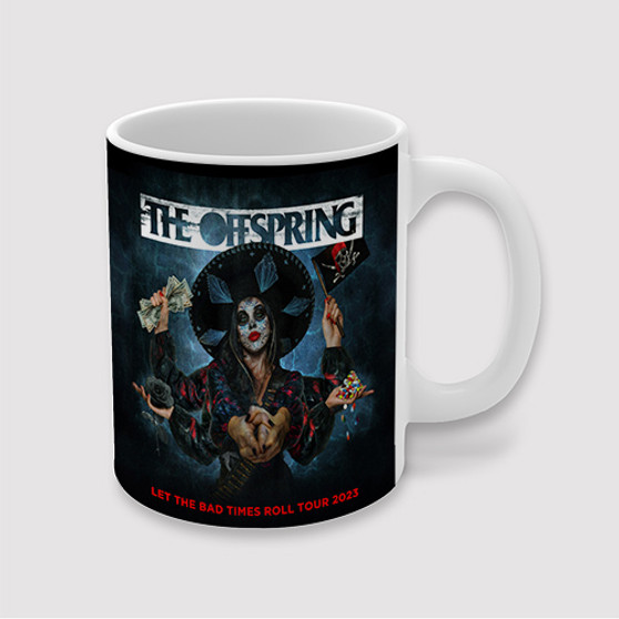 Pastele The Offspring Let The Bad Times Roll Tour 2023 Custom Ceramic Mug Awesome Personalized Printed 11oz 15oz 20oz Ceramic Cup Coffee Tea Milk Drink Bistro Wine Travel Party White Mugs With Grip Handle
