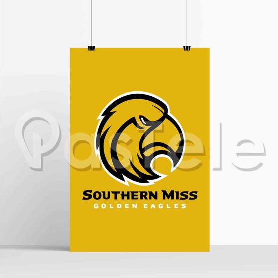 Southern Miss Golden Eagles New Silk Poster Custom Printed Wall Decor 20 x 13 Inch 24 x 36 Inch