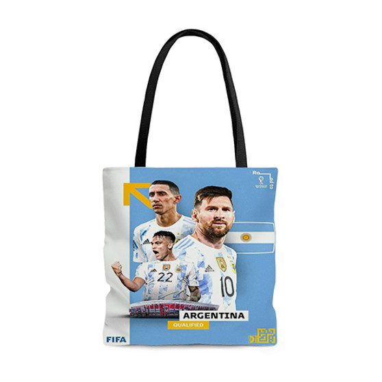 Pastele Argentina World Cup 2022 Custom Personalized Tote Bag Awesome Unisex Polyester Cotton Bags AOP All Over Print Tote Bag School Work Travel Bags Fashionable Totebag