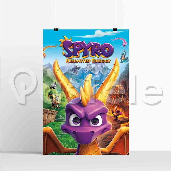 Spyro Reignited Trilogy New Silk Poster Custom Printed Wall Decor 20 x 13 Inch 24 x 36 Inch