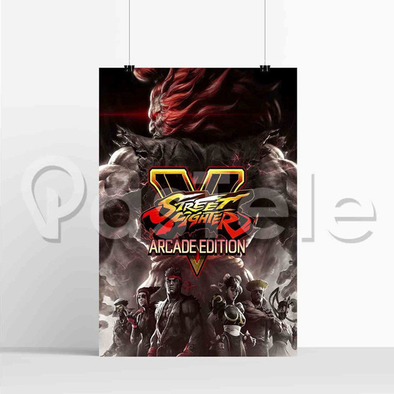 Street Fighter V Arcade Edition New Silk Poster Custom Printed Wall Decor 20 x 13 Inch 24 x 36 Inch