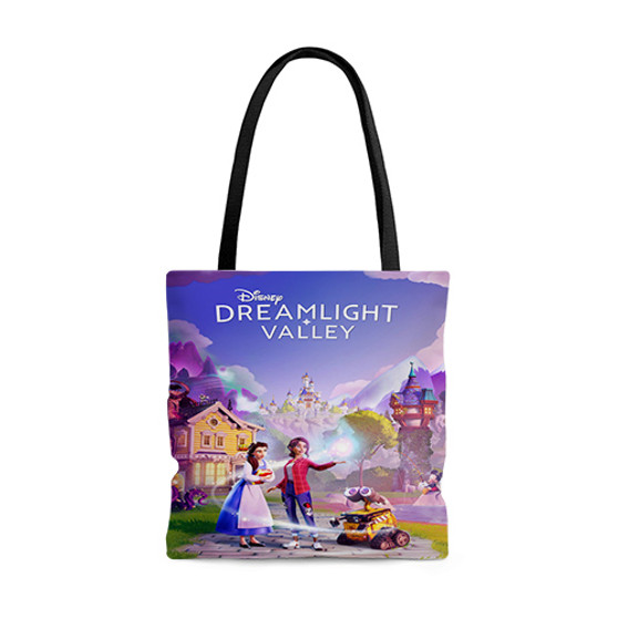 Pastele Disney Dreamlight Valley jpeg Custom Personalized Tote Bag Awesome Unisex Polyester Cotton Bags AOP All Over Print Tote Bag School Work Travel Bags Fashionable Totebag